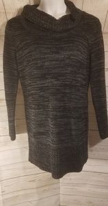 2 For 15 AB Studio Black/Gray Mini Sweater Dress
